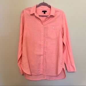 J. Crew Cotton-Linen Boy Shirt, Buttondown Tunic